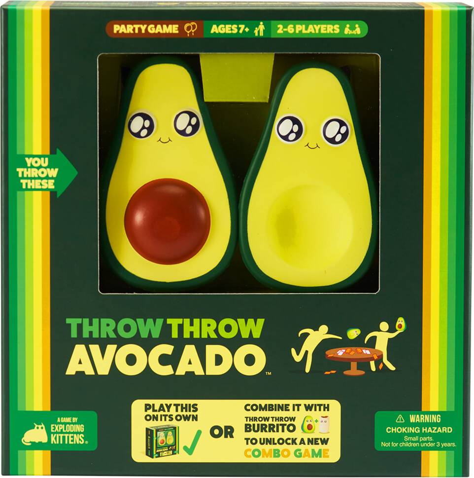 Exploding Kittens Throw Throw Avocado Dodgeball Card Game