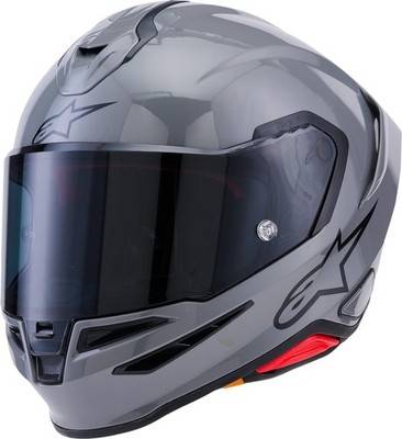 Motorcycle Alpinestars Supertech R7 Motorcycle Helmet - Gray