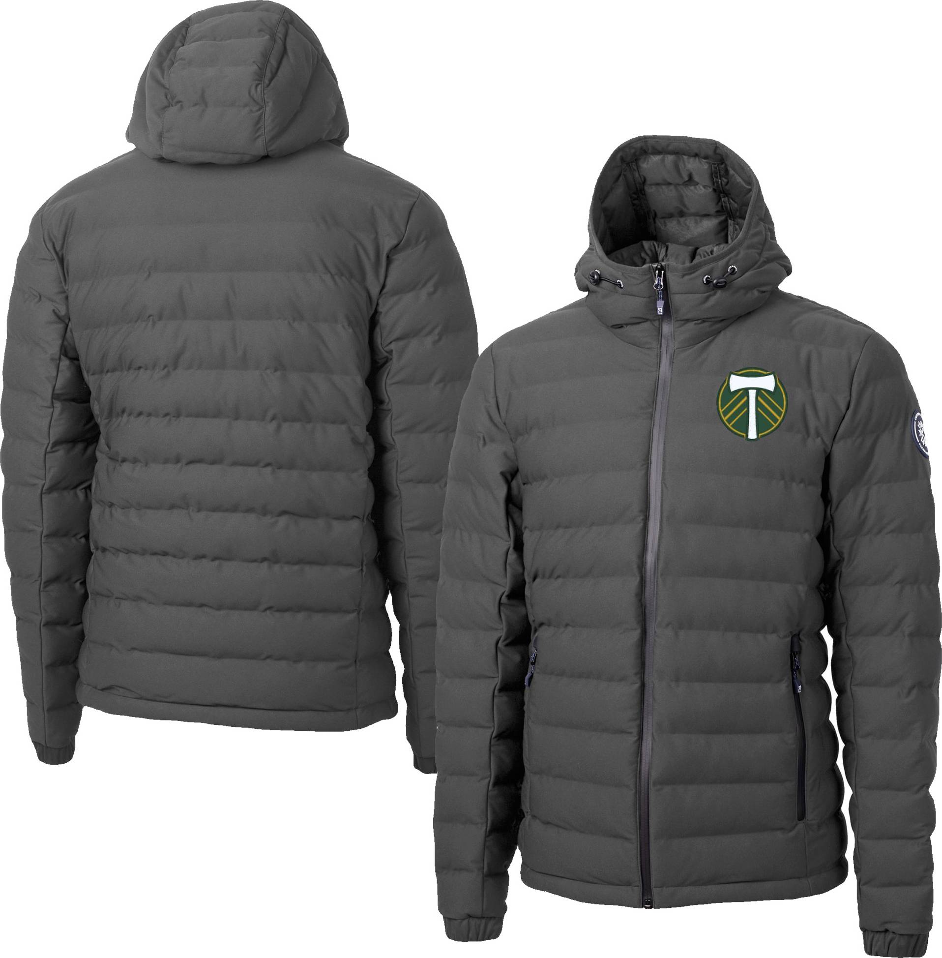 Cutter & Buck Gray Portland Timbers Mission Ridge Repreve Jacket