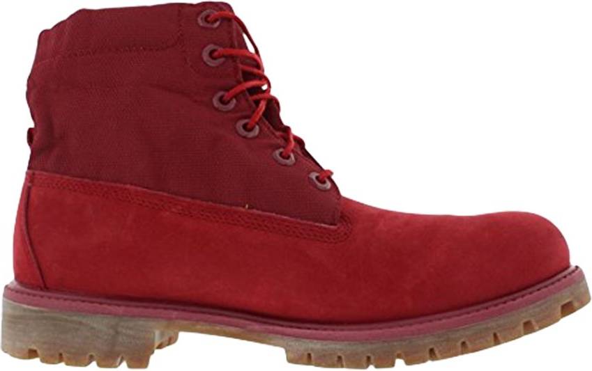 Red timberland boots Timberland Roll Top Boot - Red