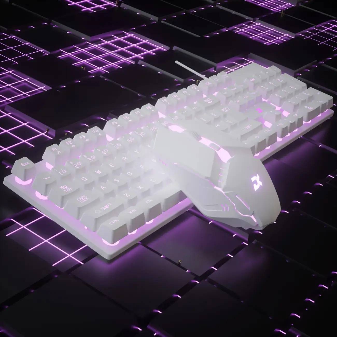 Wired keyboard and mouse Temu 8 Lighting Effects Rgb Wired Luminous Keyboard Mouse Combo