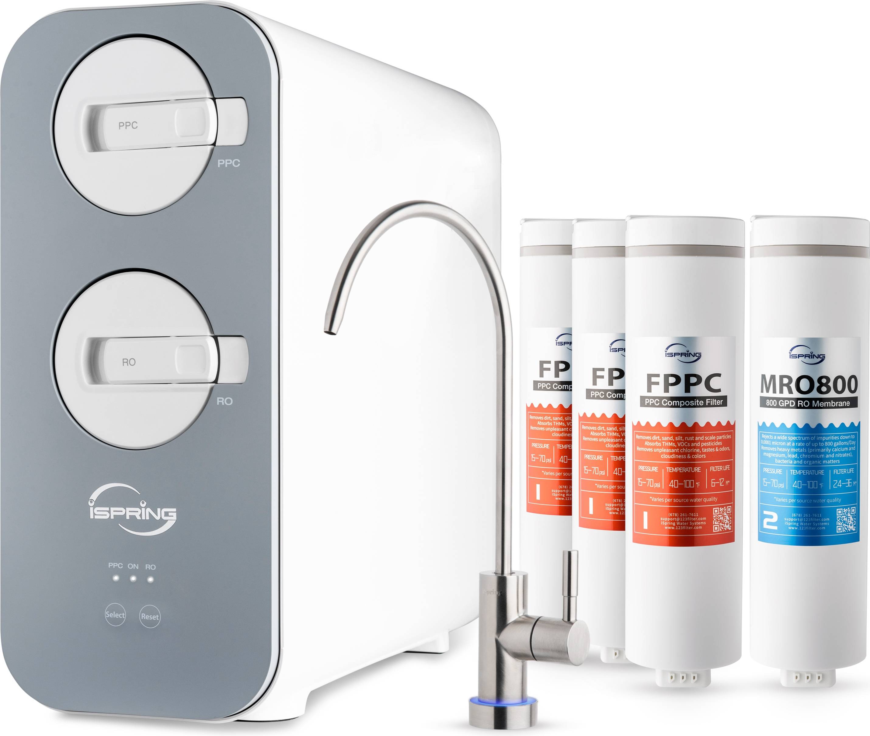Ro water filter system iSpring Water Systems RO800G Tankless RO System