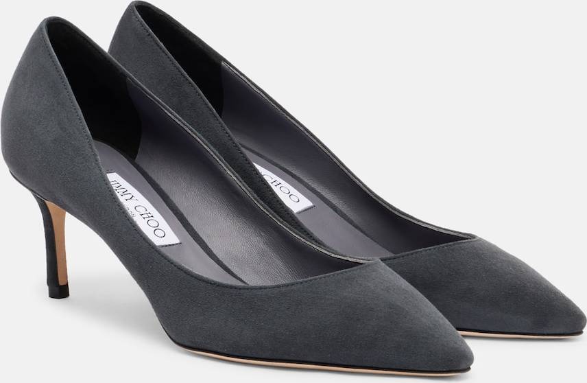 Jimmy Choo Romy 60 Suede Pumps - Grey