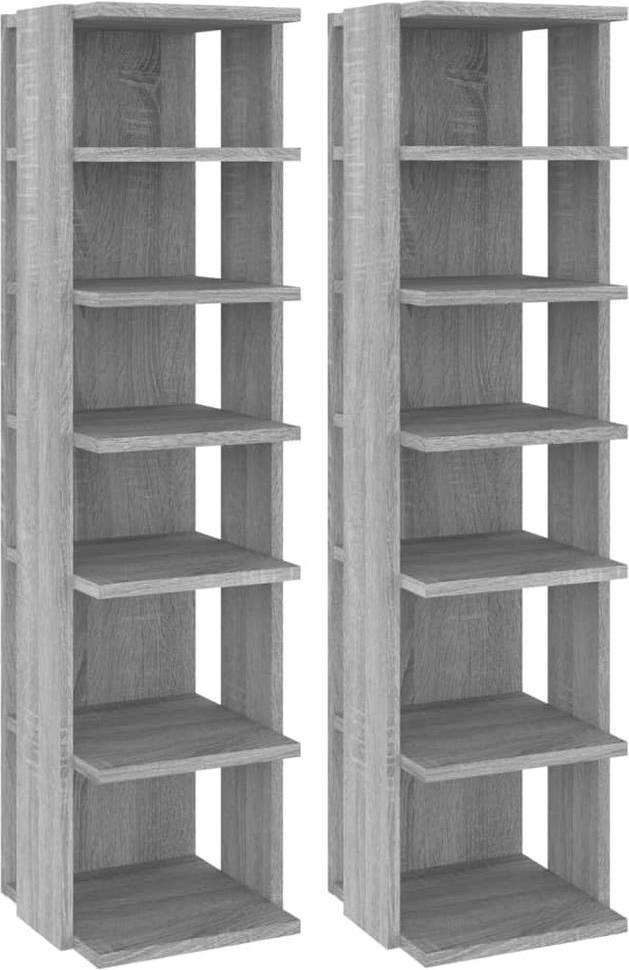 Berkfield Home Racks 2 Pcs Grey Sonoma Shoe Rack 2pcs