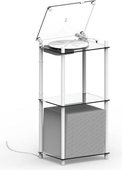 Transparent turntable Transparent Turntable Stand Record Player