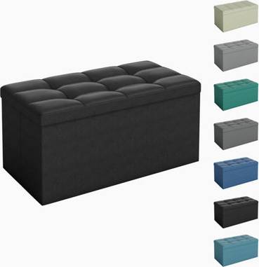 MCC Direct 76Cm Rectangular Ottoman Foldable Storage Bench