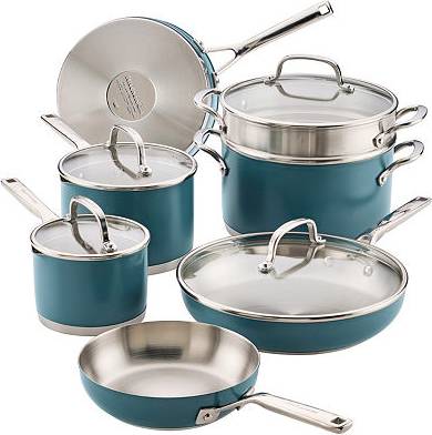 KitchenAid Stainless Steel 3-Ply 11pc Cookware Set