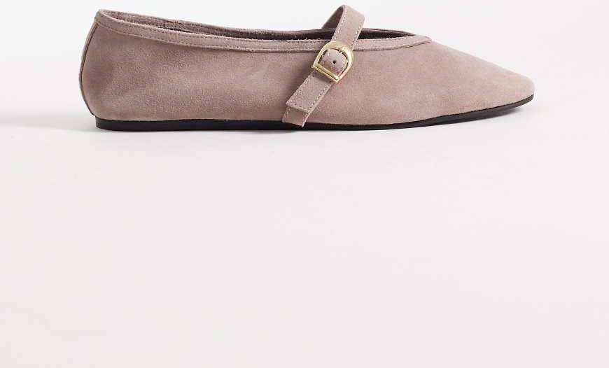 ASOS DESIGN Lively Rosa Mary Jane Ballerinaskor