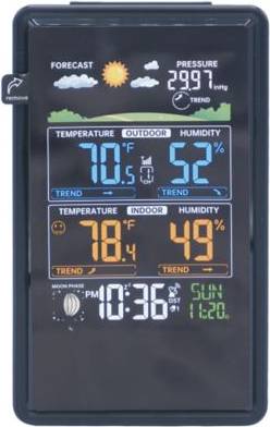 Wireless weather station Groundwork Wireless Weather Station with Color Display