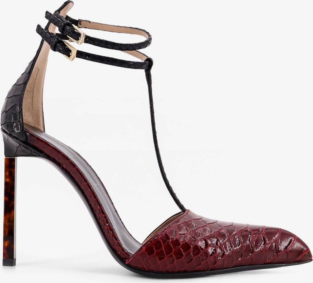 Tom Ford Python-Effect Leather Pumps Donna