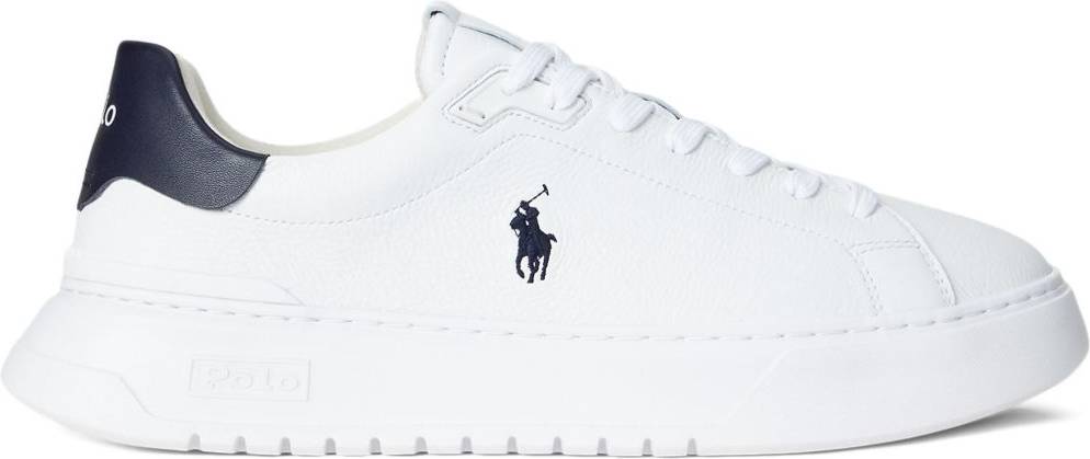 Polo Ralph Lauren Rlite Court Tumbled Leather Sneaker - Multi/Patterned