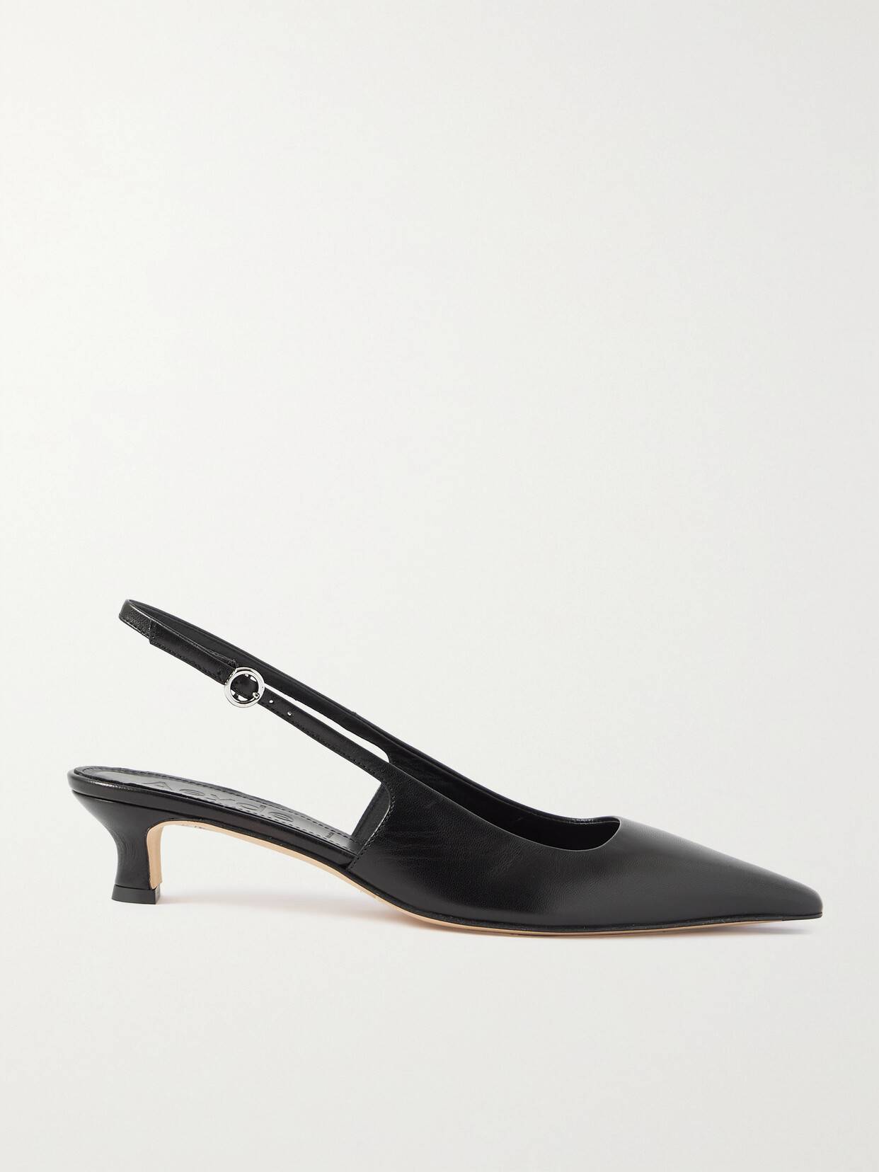 Catrina Slingback Pump Leather - Sort