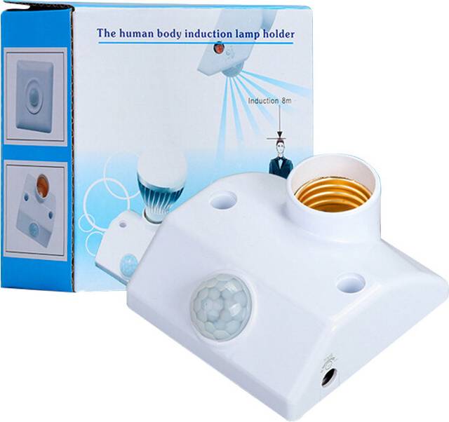 Pir light bulbs PIR Motion Sensor Light Socket E27 Bulbs