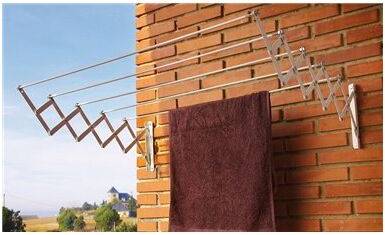 Oryx Extensible Clothes Drying Rack Wall Mounted Epoxy Oryx