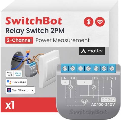 Apple hub SwitchBot Smart Relay Module 2.4GHz 16A