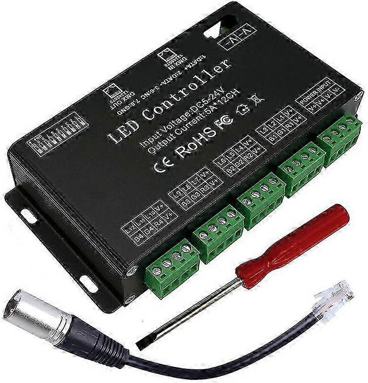 12 Channel Decoder RGB LED Controller 60A PWM DMX512
