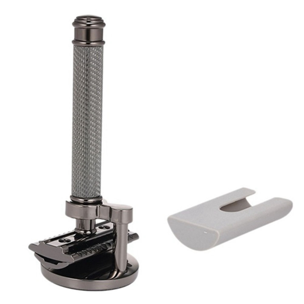 Grey Black Adjustable Double Edge Safety Razor