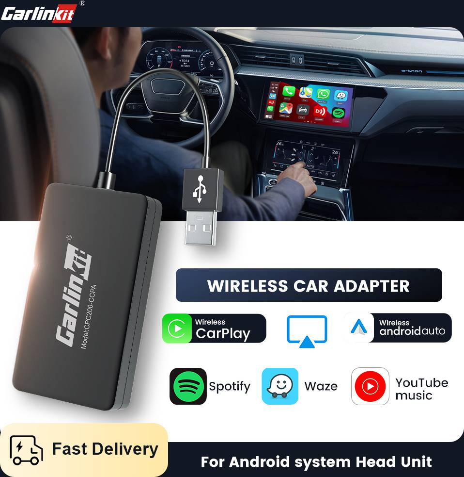 Android auto trådløs adapter Carlinkit CCPA Wireless Adapter Android Auto