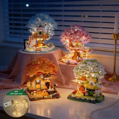 Shein 4-Season Sakura Tree Building Block Set