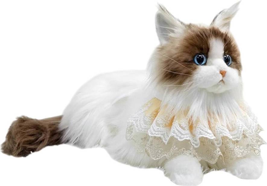 Realistic Ragdoll Cat Stuffed Kitten Toy