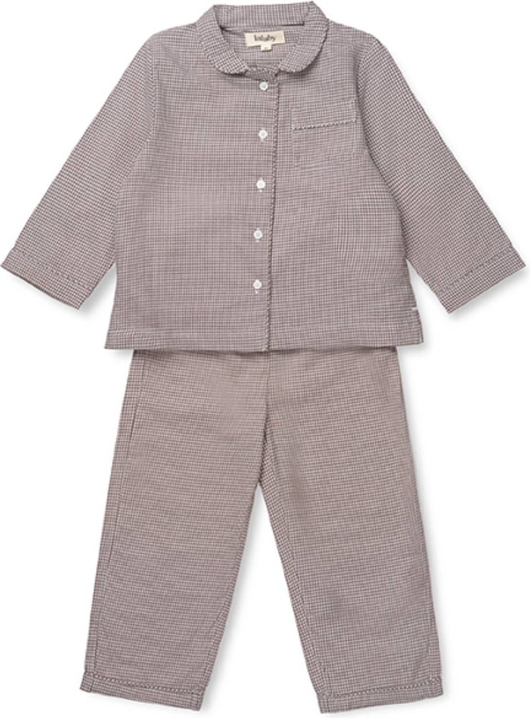 Tiny Check Brown Classic Pyjamas