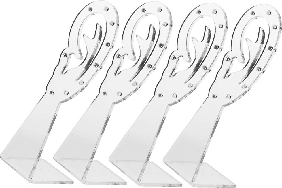 Inoomp Earring Storage Stand Transparent 4pcs