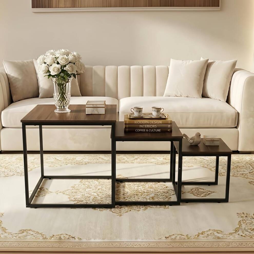 Alivio 3-Tier Storage Set Nesting Table