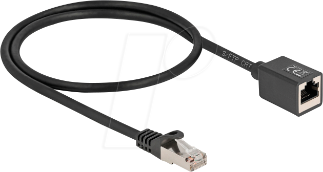 DeLock Forlængerkabel RJ-45 til RJ-45 Hun 50 cm Cat 6a