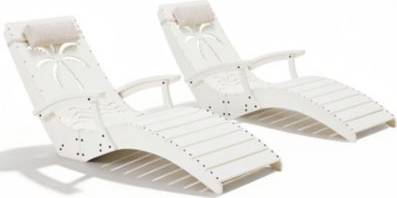 Lounge chairs in pool HDPE Pool Lounge Chairs Set