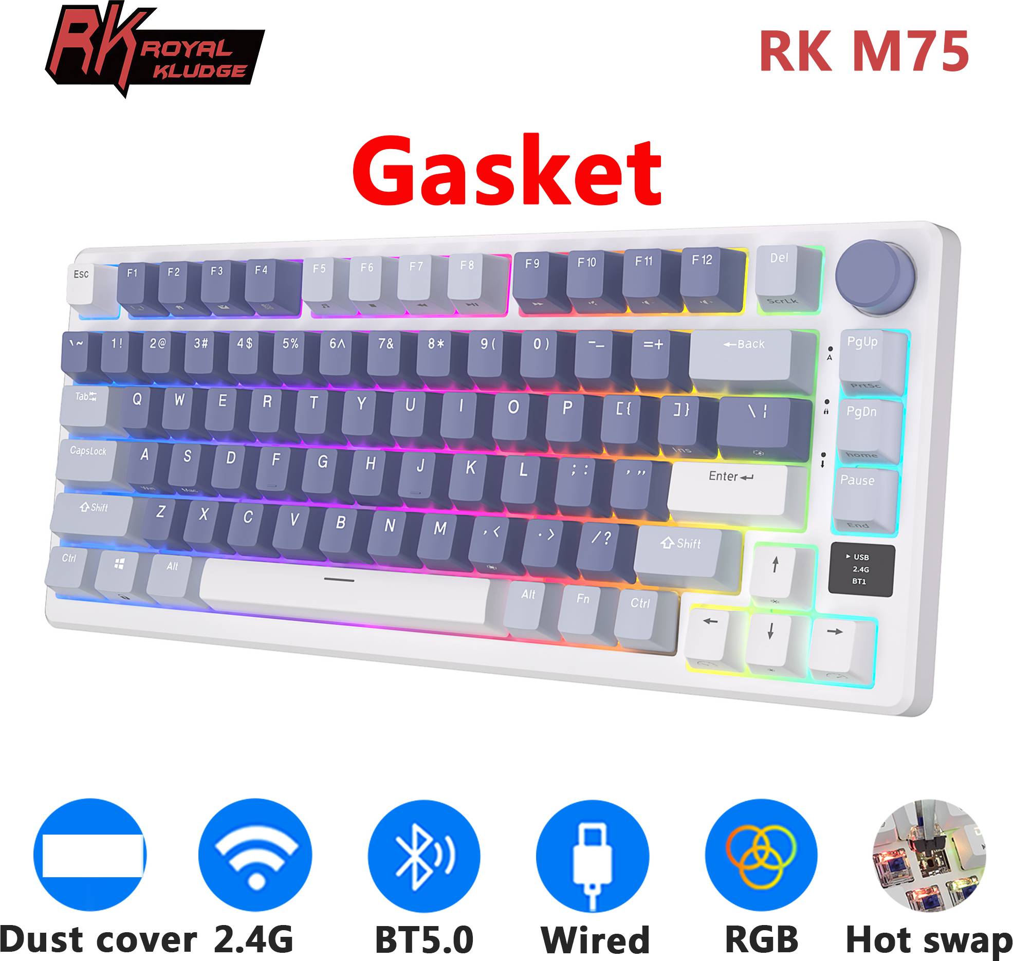 Royal Kludge RK-M75 Phantom Gaming Keyboard