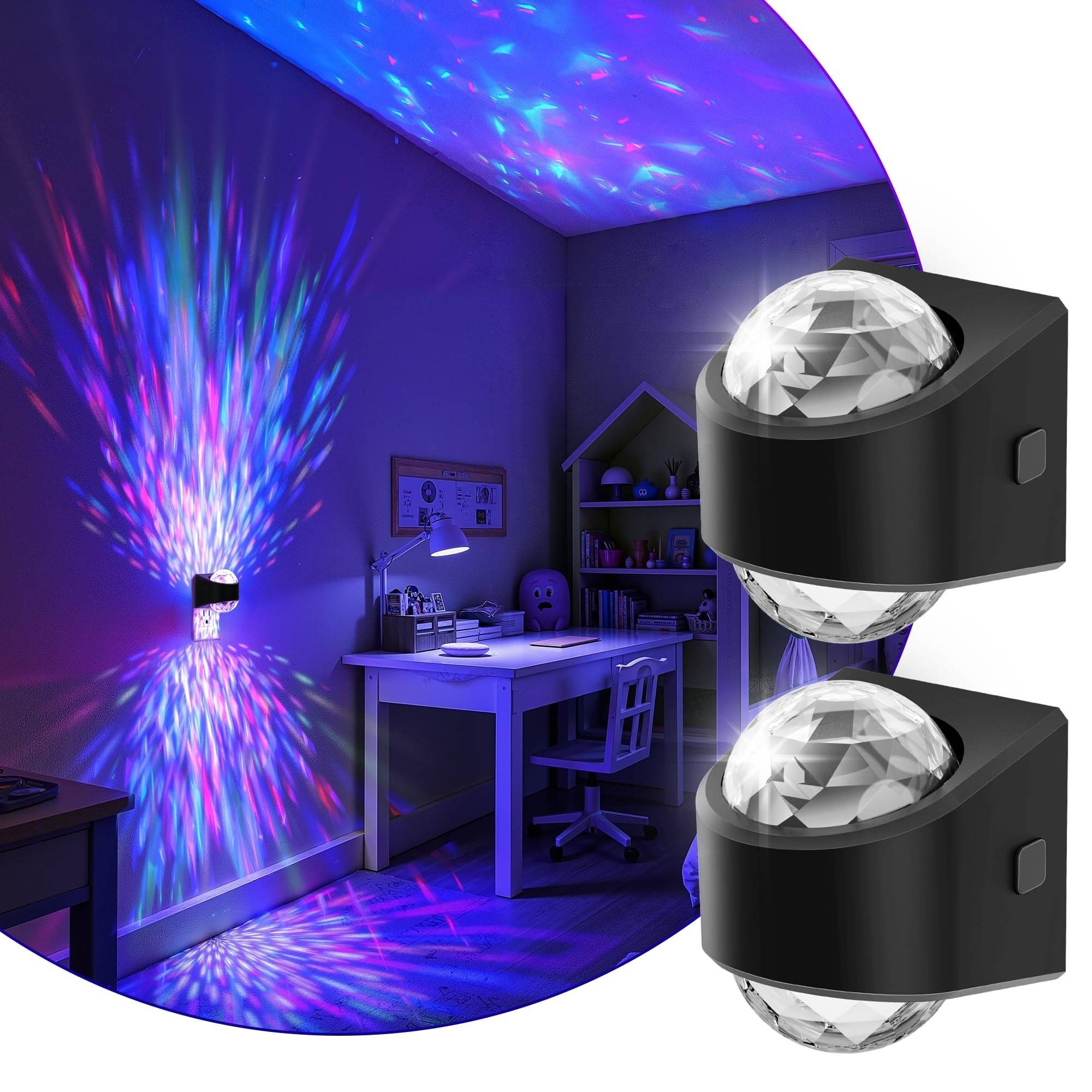 Star projector 2 Pack Plug In Star Projector Night Light