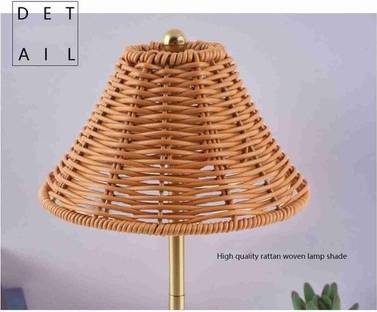 Searchlight Cordless Boho Rattan Rechargeable Led Table Lamp