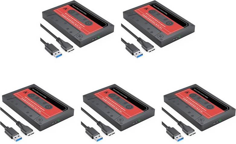 Hard drive enclosure 5X 2.5 Inch Hard Drive Enclosure USB3.0
