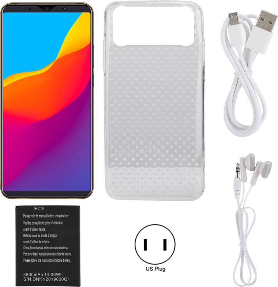Android Dual SIM Mobiltelefon - Sort