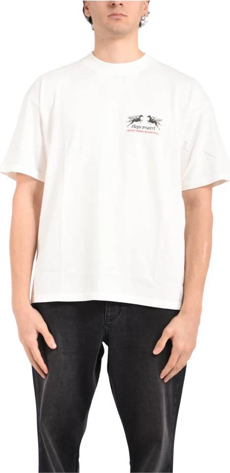 Represent Ribbstickad Oversized T-Shirt Rund Hals Toppar - Bomull