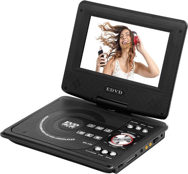 Portable dvd player Kepptory Portable 7.8 Inch DVD Player Rotatable LCD Screen