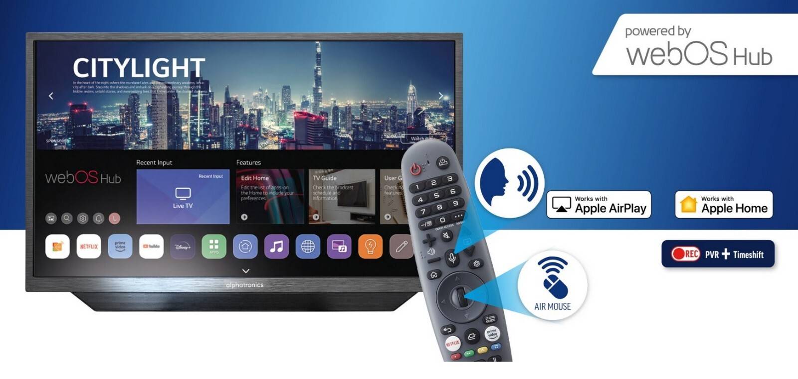 Alphatronics SLA-22 DWS 22-Inch LED Smart TV