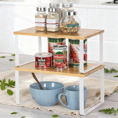 Shein Stackable Shelf Organizer Set Of 2