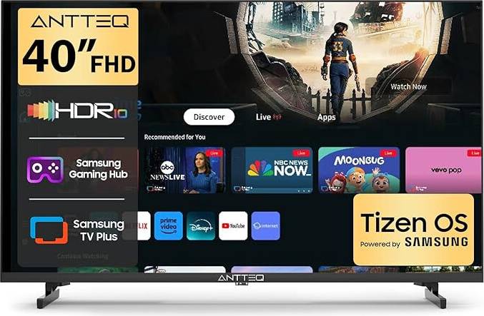 Antteq 40 Inch Smart TV Tizen OS FHD HDR10