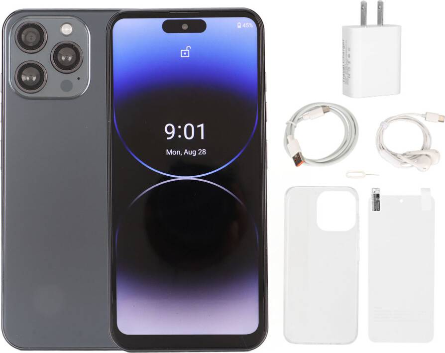 Android 13 5G Dual SIM-Smartphone - Sort