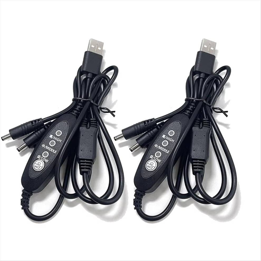 2PCS USB Fan Speed Controller Adapter