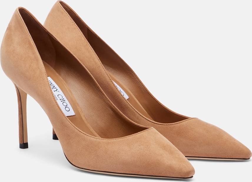 Jimmy Choo Romy 85 Suede Pumps