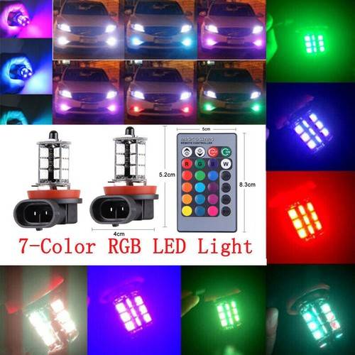 Rgb led lights Multi-color RGB LED Fog Lights Kit