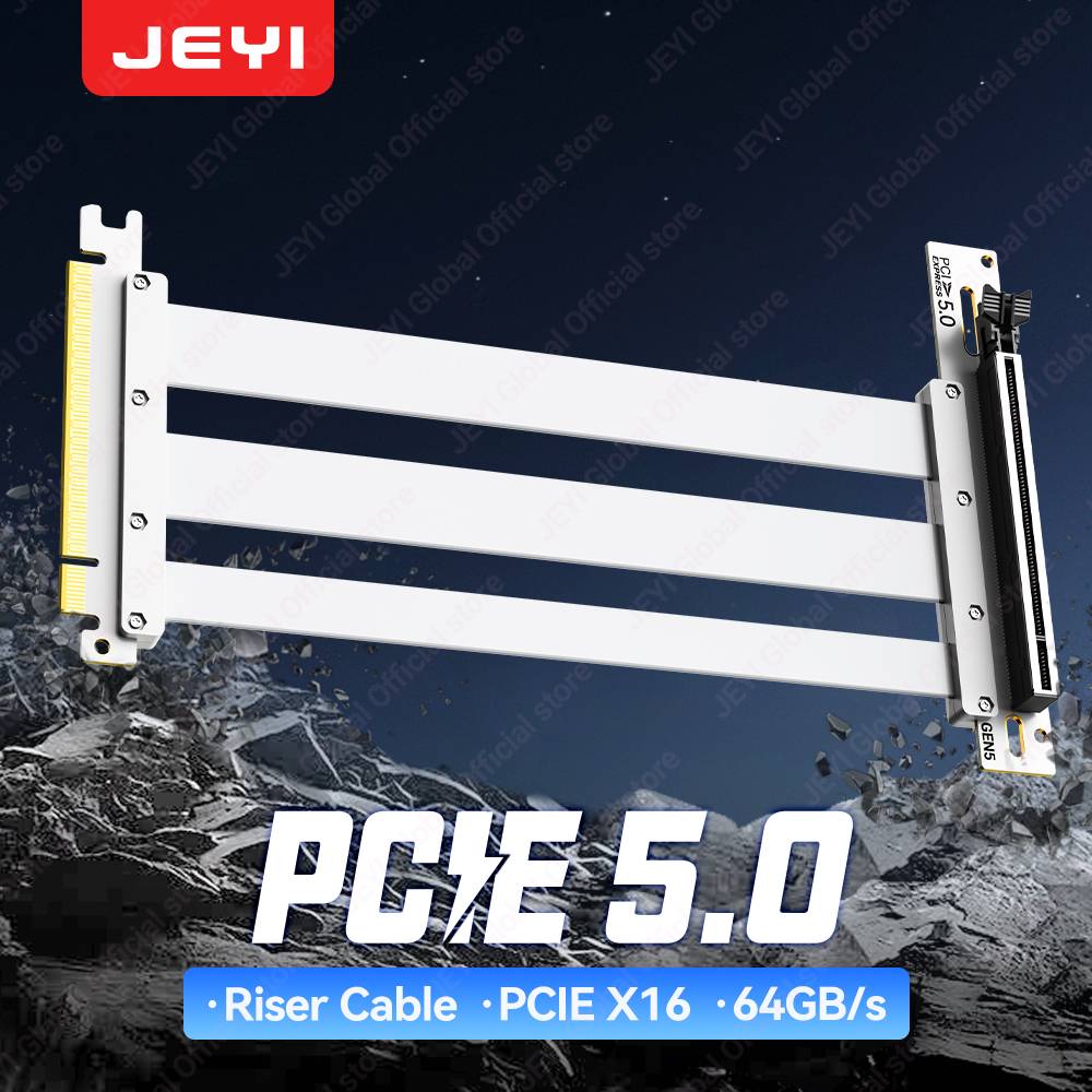 Pcie 5.0 riser JEYI PCIe 5.0 X16 Riser Cable GPU Extension
