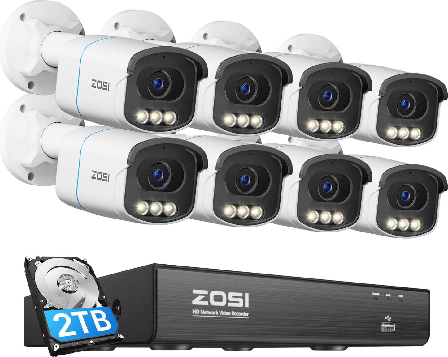 Home security system Zosi C186A 5MP Security System