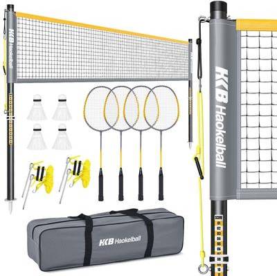 Badminton net Professional Badminton Net Set with 4 Rackets