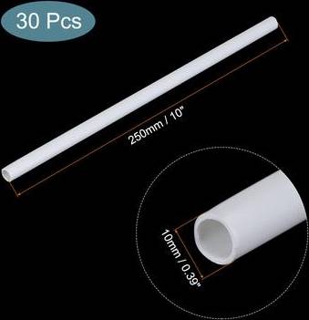 30pcs 10 Inch Plastic Model Tube