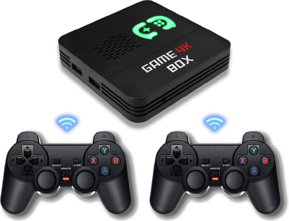 Game UK Box Wireless Emulator Console with 2 Controllers