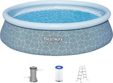 Above ground pool 42 inch Bestway Fast Set 15 x 42 Inflatable Ring Top Above Ground Pool Set