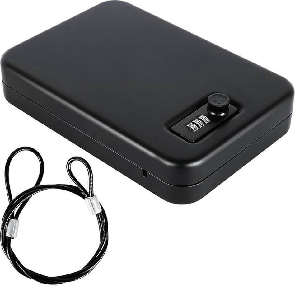 Small lock box Solid Steel Safe Handgun Lock Box